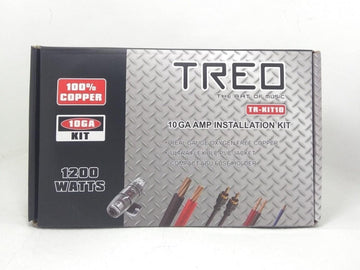 Kit de Instalación para Amplificador Treo TR-KIT10 Calibre 10 AWG 100% Cobre Libre de Oxígeno - Audioshop México lo mejor en Car Audio en México -  Treo